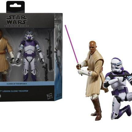 Mace Windu & 187 legion Clone Trooper Black Series Star Wars Action Figure 15 cm