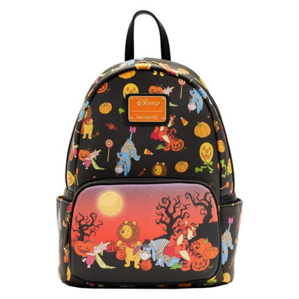 Winnie the Pooh " Halloween Group " - Mini Backpack LoungeFly Zainetto Disney