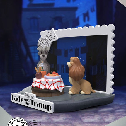 Lady And The Tramp Disney 100th Anniversary D-Stage PVC Diorama 12 cm  136