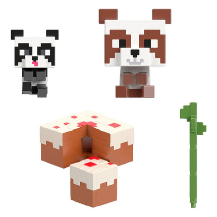 Panda Playhouse Minecraft Mob Head Minis Playset